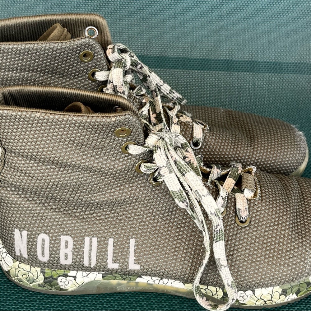 NOBULL Textured Brown High-Top Shoes